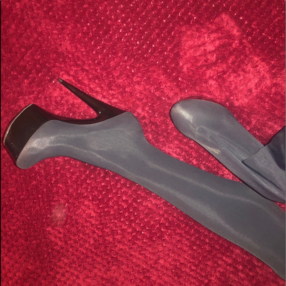 Super cute black stocking over the knee heels